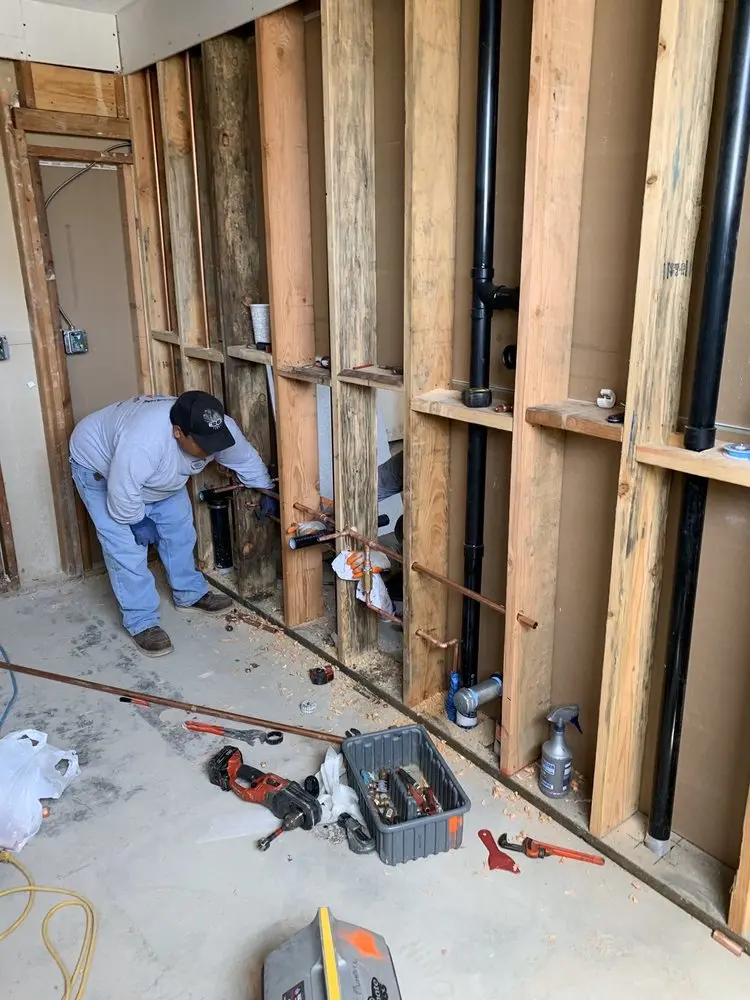 Commercial rough-in plumbing for Water Heater Replacement in Dunes West